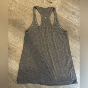 Lululemon Racerback Tank Top Heathered Dark Gray Athletic Activewear